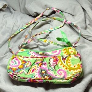 Vera Bradley Tutti Frutti discontinued green pink purse vintage